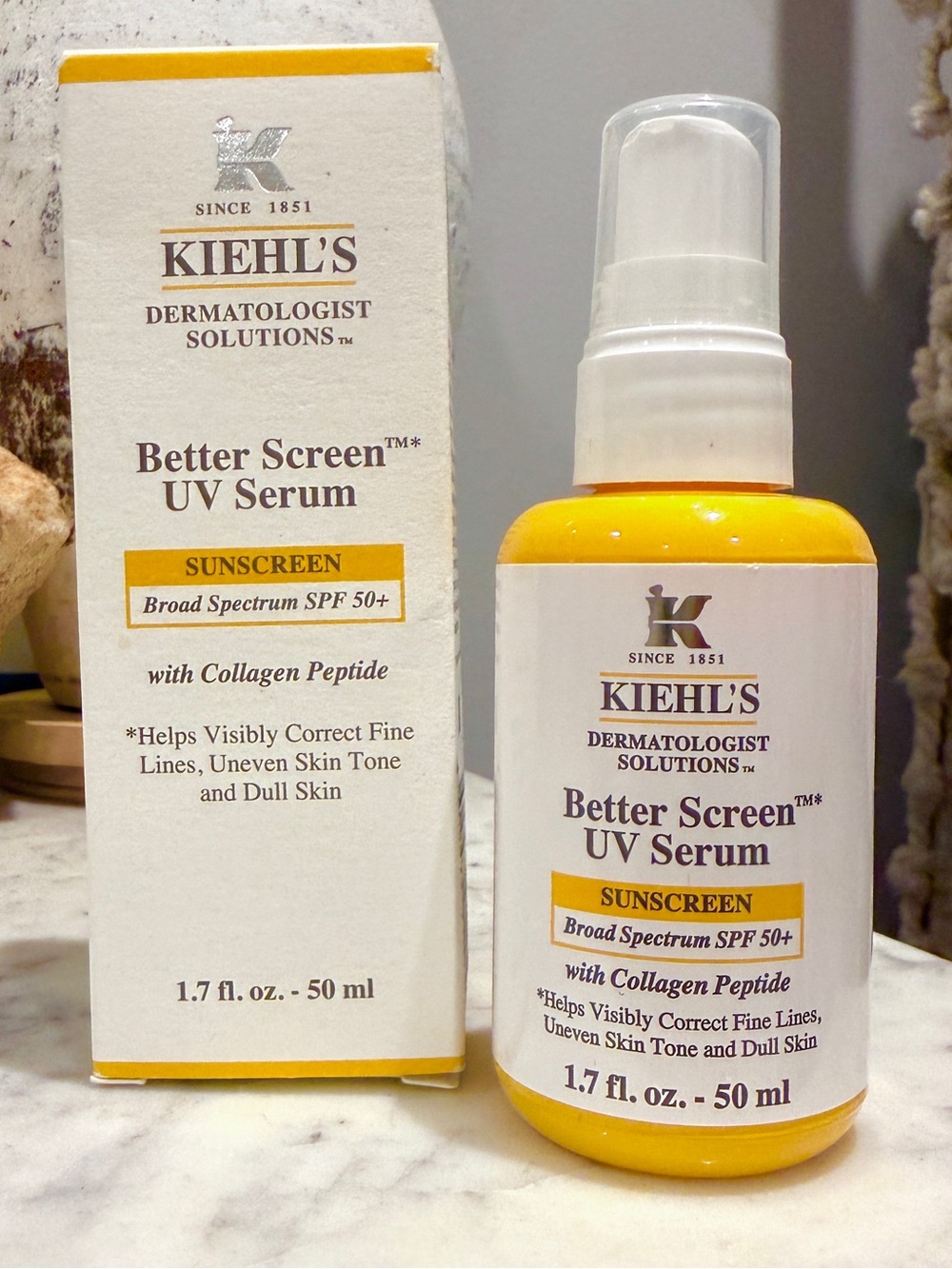 *NIB* Kiehl's Better Screen UV Serum Sunscreen SPF 50+